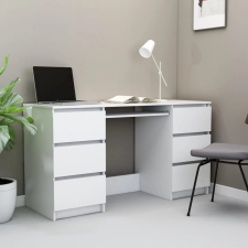 vidaXL Fehér forgácslap íróasztal 140 x 50 x 77 cm íróasztal