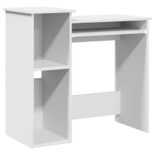 vidaXL fehér forgácslap íróasztal polcokkal 84x40x78 cm (860445) íróasztal