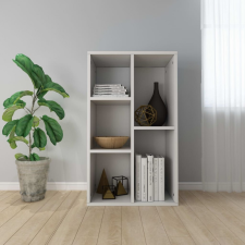 vidaXL Fehér forgácslap könyv-/tálalószekrény 45 x 25 x 80 cm bútor