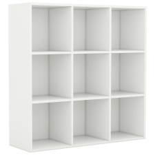 vidaXL fehér forgácslap könyvszekrény 98 x 30 x 98 cm (801125) bútor