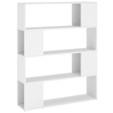 vidaXL fehér forgácslap térelválasztó könyvszekrény 100 x 24 x 124 cm (809188) bútor
