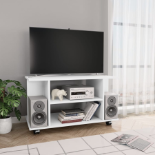 vidaXL fehér forgácslap TV-szekrény görgőkkel 80 x 40 x 40 cm bútor