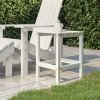 vidaXL Fehér HDPE kerti adirondack asztal 38 x 38 x 46 cm