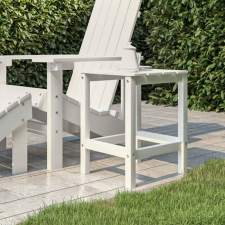 vidaXL Fehér HDPE kerti adirondack asztal 38 x 38 x 46 cm kerti bútor