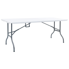 vidaXL fehér HDPE összecsukható kerti asztal 180 x 72 x 72 cm kerti bútor