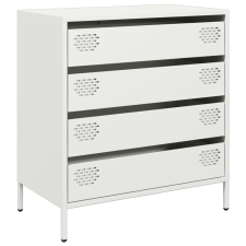 vidaXL fehér hidegen hengerelt acél tálalószekrény 68x39x73,5 cm (851291) bútor