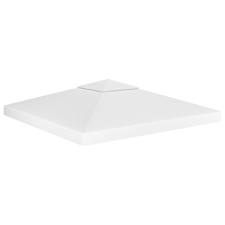 vidaXL Fehér kétszintes pavilon-tetőponyva 310 g/m² 3 x 3 m kerti bútor
