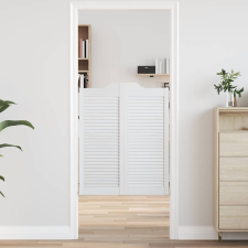 vidaXL fehér lengőajtók lamellás kialakítású 2 pár 100x80 cm építőanyag