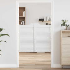 vidaXL fehér lengőajtók lamellás kialakítású 2 pár 90x100 cm építőanyag