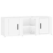 vidaXL fehér magasfényű szerelt fa TV-szekrény 100x31,5x35 cm (819430) bútor