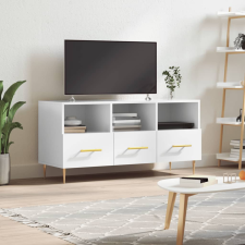 vidaXL fehér magasfényű szerelt fa TV-szekrény 102x36x50 cm bútor