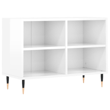 vidaXL fehér magasfényű szerelt fa TV-szekrény 69,5x30x50 cm (826958) bútor