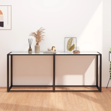 vidaXL fehér márvány edzett üveg tálalóasztal 180 x 35 x 75,5 cm bútor