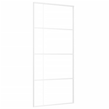 vidaXL fehér matt ESG üveg és alumínium tolóajtó 90x205 cm (151685) nyílászáró
