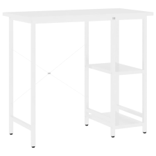 vidaXL fehér MDF és fém számítógépasztal 80 x 40 x 72 cm (20555) bútor