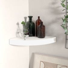 vidaXL fehér MDF lebegő sarokpolc 25 x 25 x 3,8 cm bútor