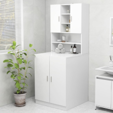 vidaXL fehér mosógépszekrény 70,5 x 25,5 x 90 cm fürdőszoba bútor