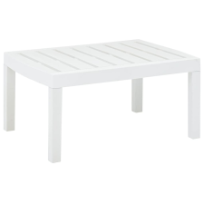 vidaXL fehér műanyag társalgóasztal 78 x 55 x 38 cm kerti bútor