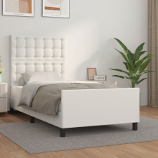 vidaXL fehér műbőr ágykeret fejtámlával 90x190 cm ágy és ágykellék