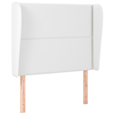vidaXL fehér műbőr fejtámla szárnyakkal 103x23x118/128 cm (3117901) ágy és ágykellék