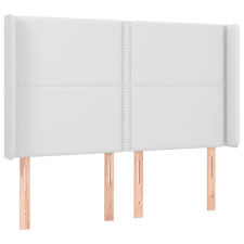 vidaXL fehér műbőr fejtámla szárnyakkal 147x16x118/128 cm (3119531) ágy és ágykellék