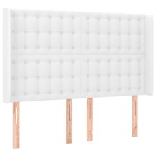 vidaXL fehér műbőr fejtámla szárnyakkal 147x16x118/128 cm (3119671) ágy és ágykellék