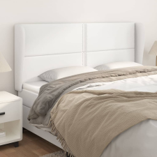 vidaXL fehér műbőr fejtámla szárnyakkal 203x23x118/128 cm ágy és ágykellék