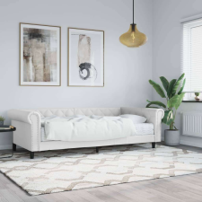 vidaXL fehér műbőr heverő matraccal 90 x 200 cm ágy és ágykellék