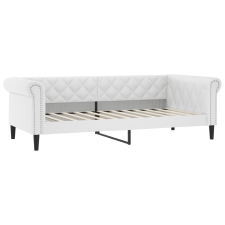 vidaXL fehér műbőr kanapéágy 100 x 200 cm (354231) ágy és ágykellék