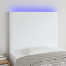 vidaXL fehér műbőr LED-es fejtámla 100x5x118/128 cm ágy és ágykellék