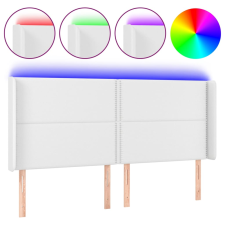 vidaXL fehér műbőr LED-es fejtámla 163x16x118/128 cm (3124005) ágy és ágykellék