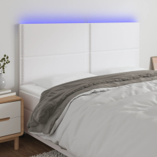 vidaXL fehér műbőr LED-es fejtámla 180x5x118/128 cm ágy és ágykellék