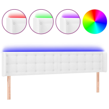 vidaXL fehér műbőr LED-es fejtámla 183x16x78/88 cm (3123339) ágy és ágykellék