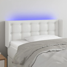 vidaXL fehér műbőr LED-es fejtámla 83x16x78/88 cm ágy és ágykellék