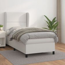 vidaXL fehér műbőr rugós ágy matraccal 100 x 200 cm ágy és ágykellék