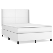 vidaXL fehér műbőr rugós ágy matraccal 140 x 200 cm (3132382) ágy és ágykellék
