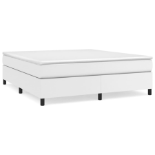 vidaXL fehér műbőr rugós ágy matraccal 160 x 200 cm (3144615) ágy és ágykellék