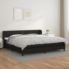 vidaXL fehér műbőr rugós ágy matraccal 200 x 200 cm ágy és ágykellék