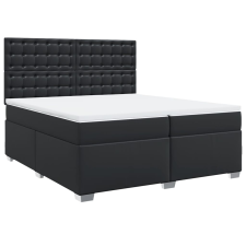 vidaXL fehér műbőr rugós ágy matraccal 200 x 200 cm (3290736) ágy és ágykellék