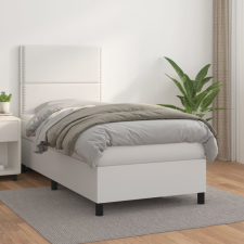 vidaXL fehér műbőr rugós ágy matraccal 80 x 200 cm ágy és ágykellék