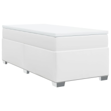 vidaXL fehér műbőr rugós ágy matraccal 90 x 200 cm (3285194) ágy és ágykellék