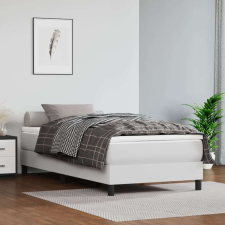 vidaXL fehér műbőr zsebrugós ágymatrac 90x190x20  cm ágy és ágykellék