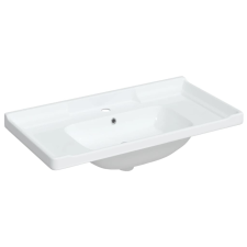 vidaXL fehér négyszögletű kerámia fürdőszobai mosdókagyló 91,5x48x23cm (153707) szaniter