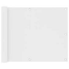 vidaXL Fehér oxford-szövet erkélyparaván 75 x 400 cm kerti bútor