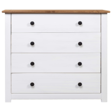 vidaXL fehér Panama fenyőfa kisszekrény 80 x 40 x 73 cm (282660) bútor