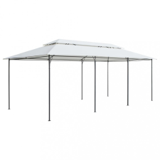 vidaXL Fehér pavilon 600 x 298 x 270 cm 180 g/m² kerti bútor