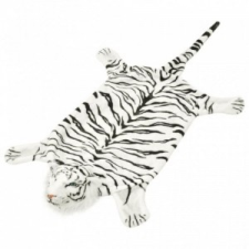 vidaXL Fehér plüss tigris szőnyeg 144 cm lakástextília