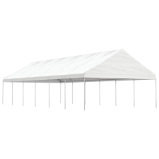 vidaXL fehér polietilén pavilon tetővel 13,38 x 5,88 x 3,75 m kerti bútor