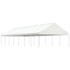 vidaXL fehér polietilén pavilon tetővel 15,61 x 5,88 x 3,75 m