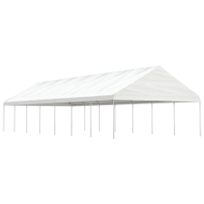 vidaXL fehér polietilén pavilon tetővel 15,61 x 5,88 x 3,75 m kerti bútor